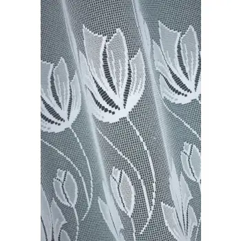 BIAŁA FIRANKA ŻAKARDOWA METRAŻOWA 34948 WYS.160CM