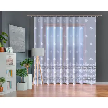 Firanka biała na metry żakardowa wys.160cm
