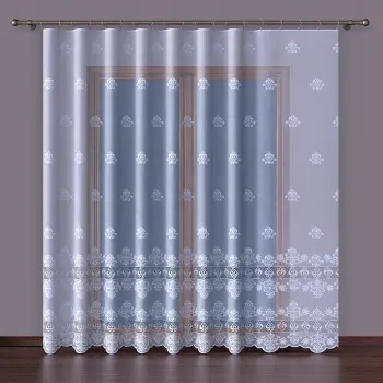 Firanka biała na metry żakardowa wys.160cm