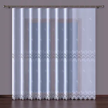 BIAŁA FIRANKA ŻAKARDOWA METRAŻOWA WYS.160CM
