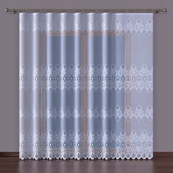 Firanka biała na metry żakardowa wys.160cm