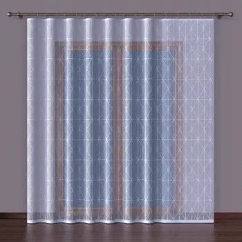 BIAŁA FIRANKA ŻAKARDOWA METRAŻOWA 34692 WYS.160CM