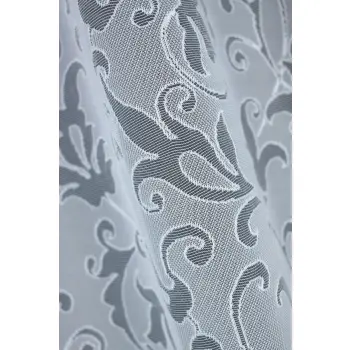 BIAŁA FIRANKA ŻAKARDOWA METRAŻOWA 35184 WYS.160CM