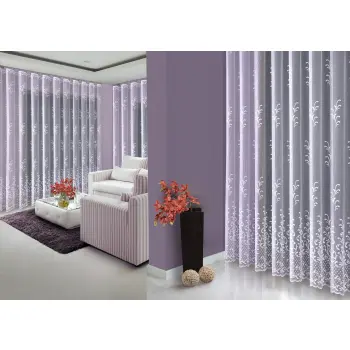 BIAŁA FIRANKA ŻAKARDOWA METRAŻOWA 33328 WYS.120CM