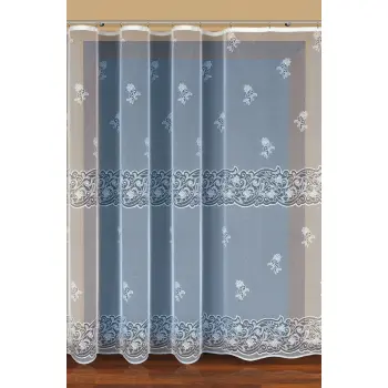 Firanka biała na metry żakardowa wys.160cm outlet