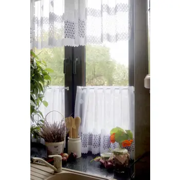 Firanka biała na metry żakardowa wys.250cm