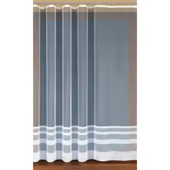 BIAŁA FIRANKA ŻAKARDOWA METRAŻOWA 31946 WYS.120CM