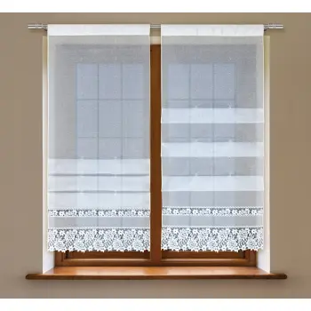 BIAŁY PANEL FIRANKA ŻAKARDOWA 222380 190X60CM