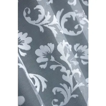 BIAŁA FIRANKA ŻAKARDOWA METRAŻOWA WYS.140CM