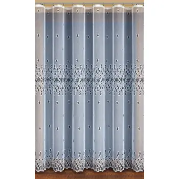 BIAŁA FIRANKA ŻAKARDOWA METRAŻOWA 31604 WYS.110CM