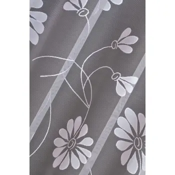 BIAŁA FIRANKA ŻAKARDOWA METRAŻOWA 31096 WYS.160CM