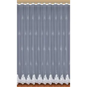 BIAŁA FIRANKA ŻAKARDOWA METRAŻOWA 30441 WYS.100CM