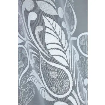 Firanka biała żakardowa z taśmą 250x200cm