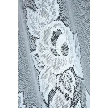 BIAŁA FIRANKA ŻAKARDOWA Z TAŚMĄ 24990 120X300CM