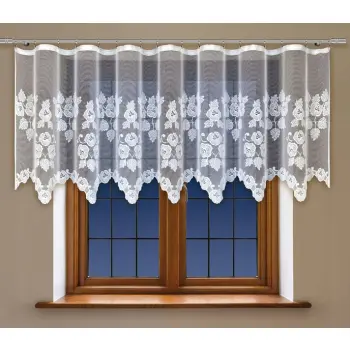 BIAŁA FIRANKA ŻAKARDOWA Z TAŚMĄ 21457 120x300cm