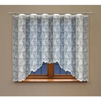 NATURALNA FIRANKA ŻAKARD Z TAŚMĄ 24552 160x300cm