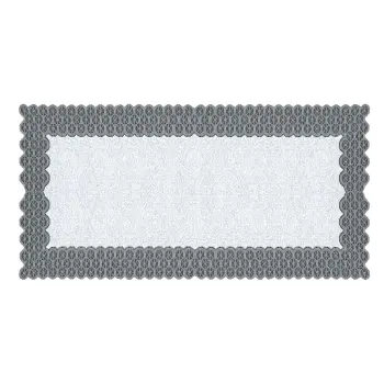 BIEŻNIK ŻAKARD PROSTOKĄT SZARY 60x120 120x60 serwetka