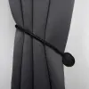 Spinka do zasłon na magnes czarna 40 cm
