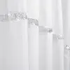 Firana woalowa z cyrkoniami 150x300 biała L236
