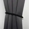 Spinka do zasłon na magnes czarna/biała 40 cm