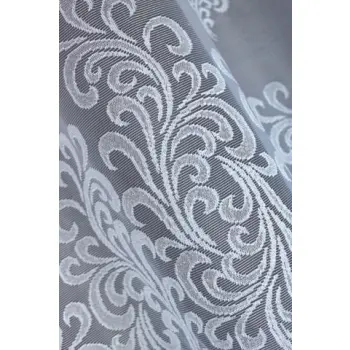 BIAŁA FIRANKA ŻAKARDOWA Z TAŚMĄ 22876 160x400cm