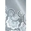 Biała firanka z taśmą żakard 160x500