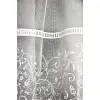 Firana biała na tunelu żakardowa 160x300