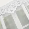 Panel dekoracyjny z cyrkoniami i ażurem biały L443