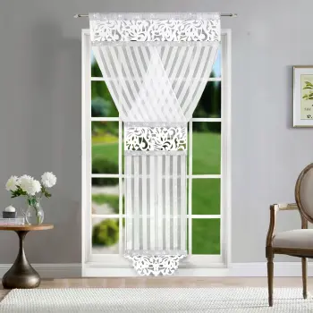 Panel dekoracyjny biały cyrkonie 250x120cm L406