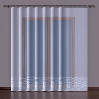 BIAŁA FIRANKA ŻAKARDOWA METRAŻOWA 34796 WYS.250CM