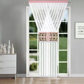 Panel dekoracyjny biały/róż cyrkonie 250x120 L428