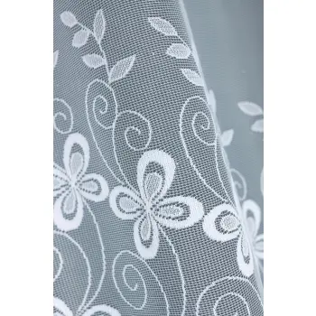 Komplet firana 160x300 + 250x200cm biała żakard