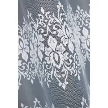 Firana metraż wys.140cm żakardowa biała 34791