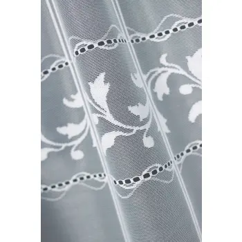 Firana metraż wys.40cm lambrekin biała
