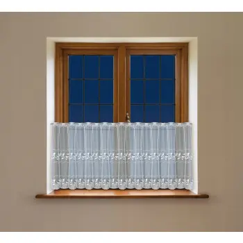 Firana metraż wys.60cm lambrekin biała