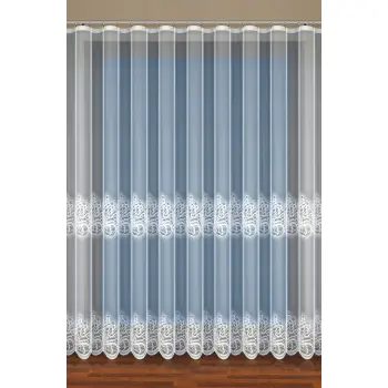 Firana metraż wys.250cm żakardowa biała 35364