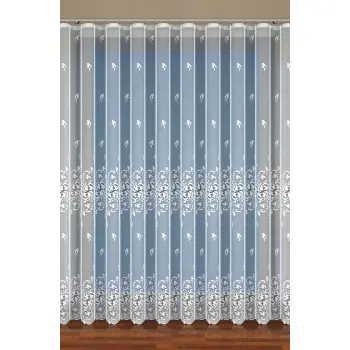 Firana metraż wys.250cm żakardowa biała 35418