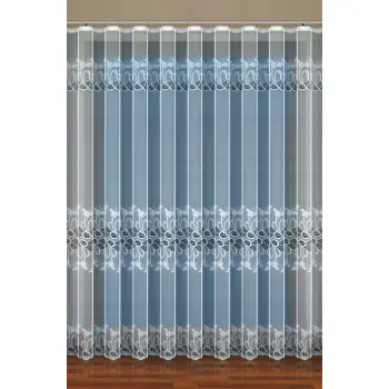 Firana metraż wys.250cm żakardowa biała 35432