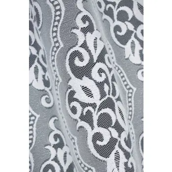 Firana metraż wys.160cm żakardowa biała 35473