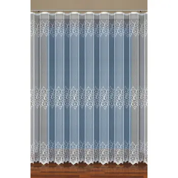 Firana metraż wys.160cm żakardowa biała 35367