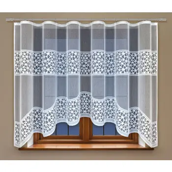 Firana gotowa 160x450 biała 22236 taśma