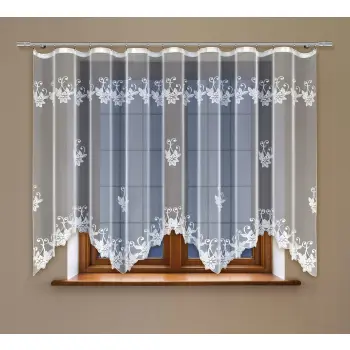 Firana gotowa klasyczna 160x400 biała 21463 taśma