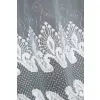 Firana metraż wys.140cm żakardowa biała