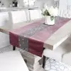 Bieżnik z cyrkoniami w kolorze różowym 40x140cm