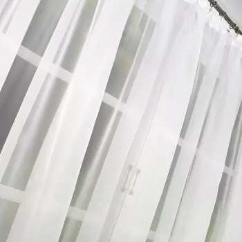Firana woal BOHO 150x400cm biała L157