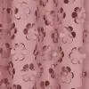 Zasłona pudrowy róż kwiaty 250x145 Len-YH