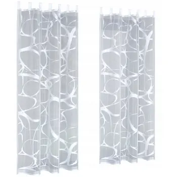 Firanka na szelkach biała żakardowa 250x150cm