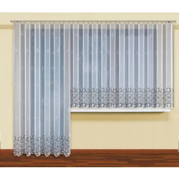 Firanka gotowa z taśmą biała 170x500cm 20658