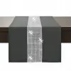 Bieżnik z cyrkoniami szary cyrkonie 40x140cm