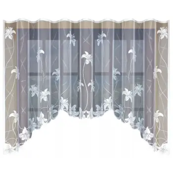 Firanka biała żakardowa 140x300cm 21173 outlet